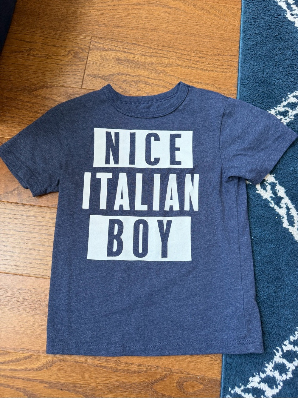 The Children's Place Navy Graphic 'Nice Italian Boy' Tee